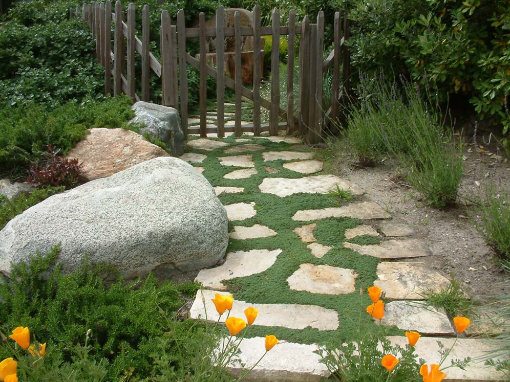 Granite Boulder in the Garden